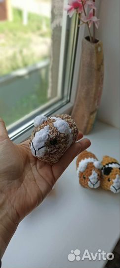 Игрушка морская свинка. вязаная морская свинка