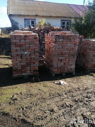 Кирпич красный полнотелый бу