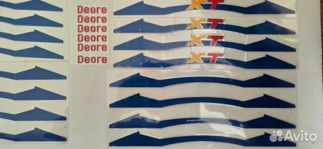 Светоотражающие наклейки deore, xt, shimano