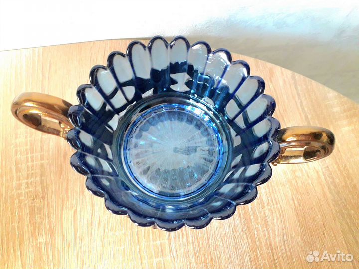 Винтажный салатник СССР / конфетница стекло