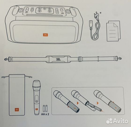 JBL PartyBox On-The-Go Портативная акустика