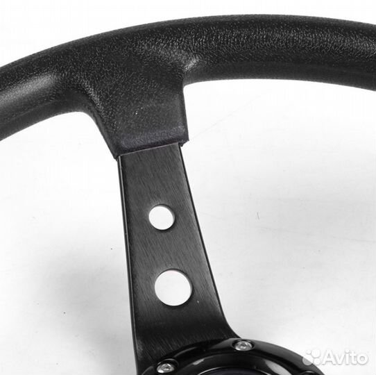 Руль спортивный OMP PU с выносом