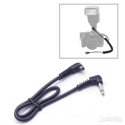 Шнур PC sync кабель для вспышки джек 3.5 и 2.5мм