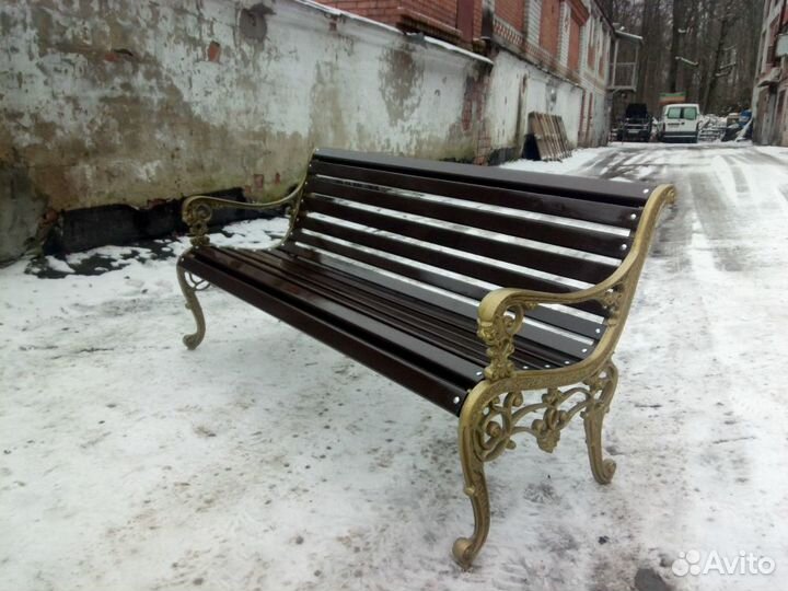 Скамейка чугунная Лев