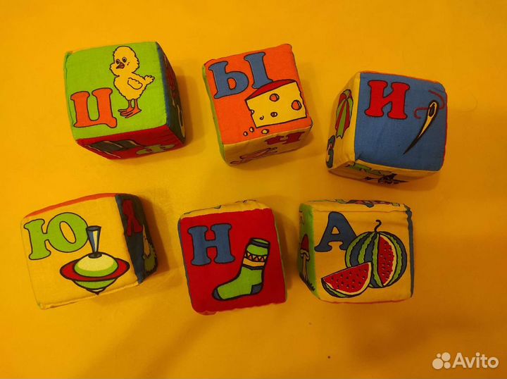 Развивающие игрушки Мягкие кубики