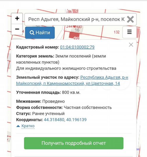 Участок 8 сот. (ИЖС)