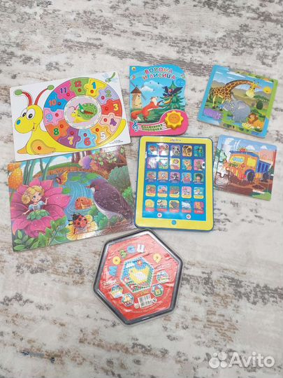 Деревянные пазлы вкладыши