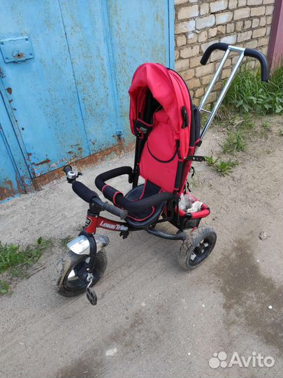 Велосипед коляска трёхколёсный с ручкой