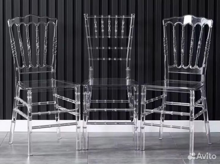 Стулья для свадьбы прозрачные, для кафе от произво