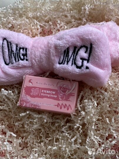 Косметическая повязка для процедур+мыло для бровей