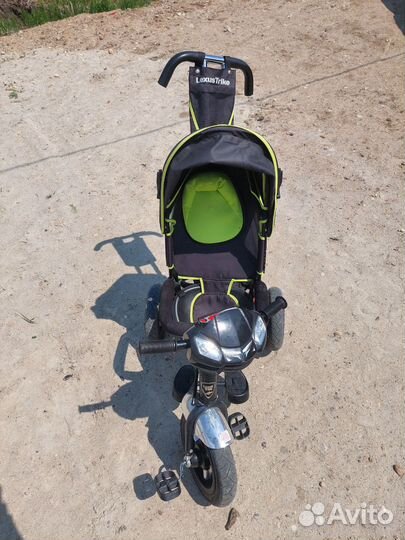 Детский велосипед трехколесный с ручкой