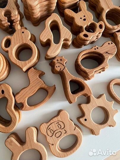 Деревянные грызунки и каталки