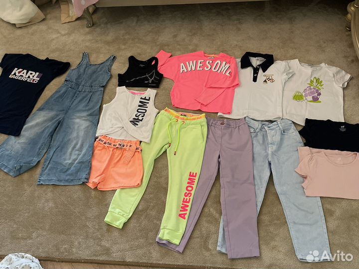Вещи на девочку 128 134