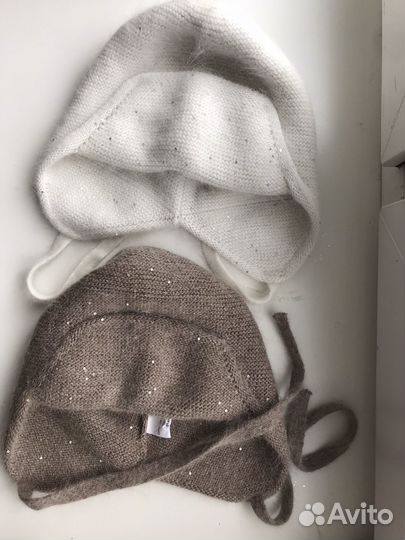 Шапка чепчик теплая