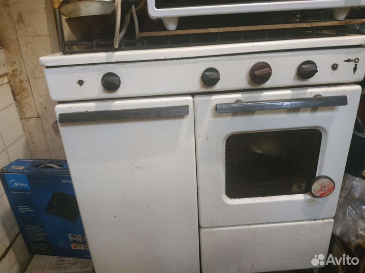 Газовая плита бу 3 комфорки и 1 духовка