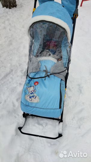 Санки коляска Nika Умка 3-2