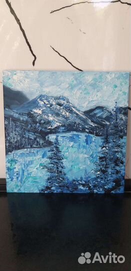 Горы пейзаж картина маслом