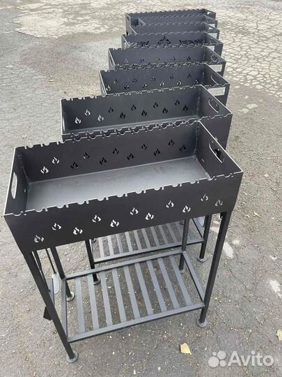 Мангал стационарный на 12ш. и 16ш. 
