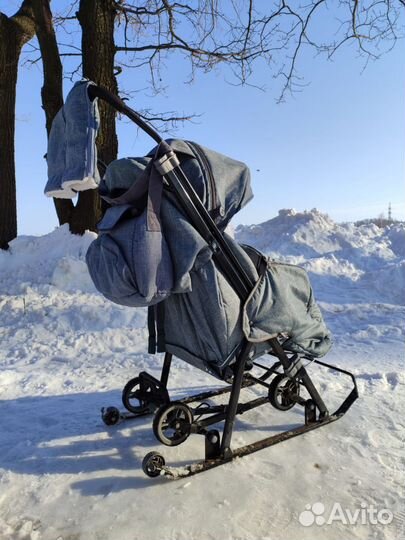 Детские санки-коляска