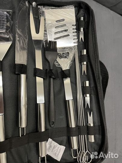 Подарочный набор для барбекю в кейсе с шампурами