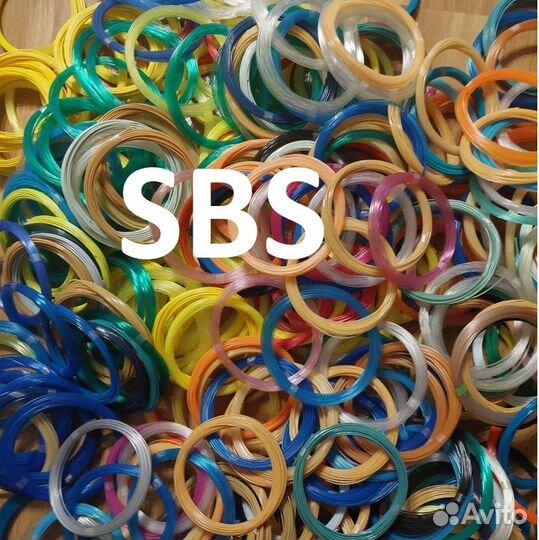 Пластик для 3д ручки ABS PetG PLA SBS много цветов