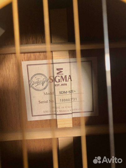 Гитара Sigma SDM-STE+