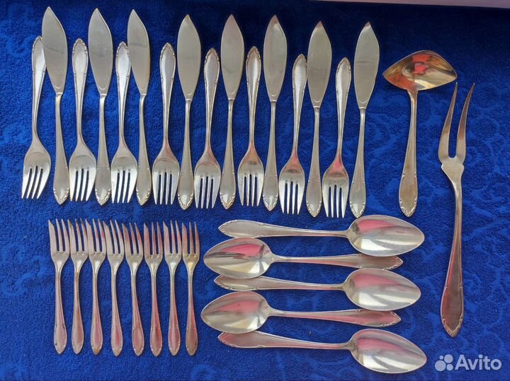 Столовые приборы мельхиор, довоенная Германия