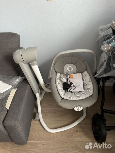 Электронные качели шезлонг Joie serina 2 в 1