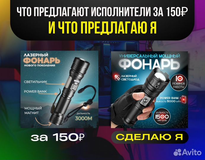 Инфографика для маркетплейсов дизайн карточки