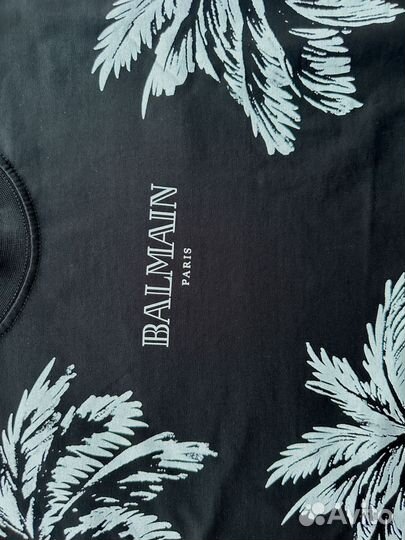 Черная футболка Balmain S M L XL XXL