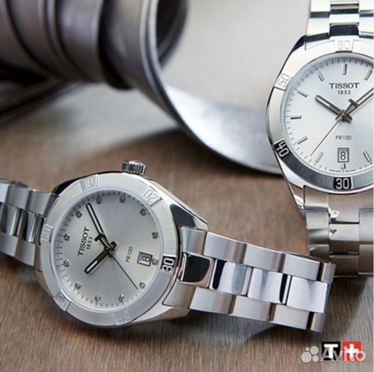 Часы женские tissot новые PR100 sport chic