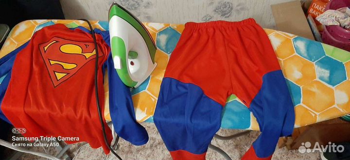 Костюм супергероя и собаки, маска и парик