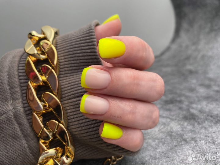 Маникюр гель лак наращивание