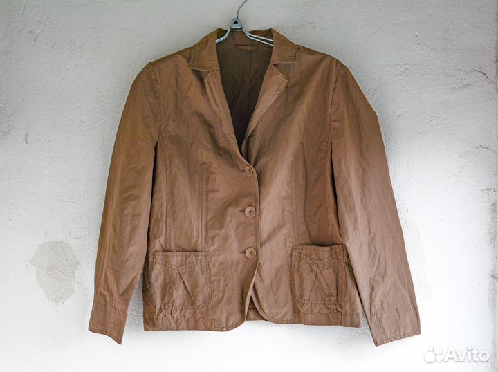 Пиджак женский коричневый приталенный 50р Германия