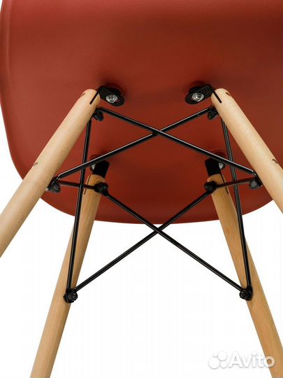 Стул в стиле eames DSW,кирпичный, 1 шт