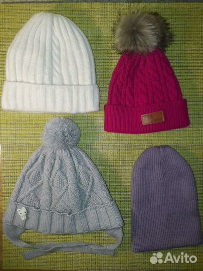 Шапочки на девочку 3 - 5 лет