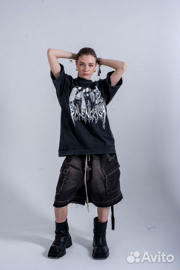 Футболка Balenciaga 23SS Couture Metalheads