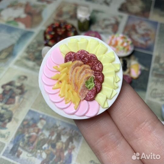 Кукольная миниатюра еда из полимерной глины