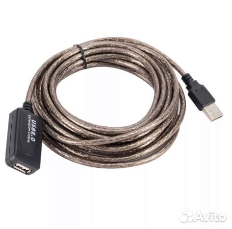 Кабель USB 2.0 5, 10, 15 м активный папа-мама