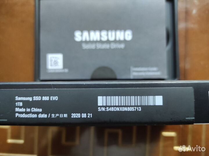 Samsung SSD 860 EVO 1TB новый, оригинал