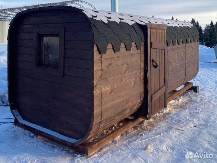 Баня бочка квадро с доставкой