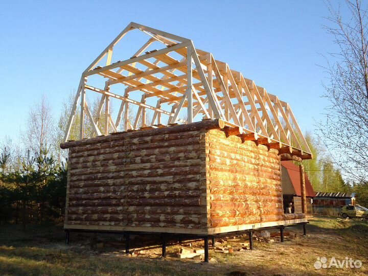 Сруб дома 6х6+3