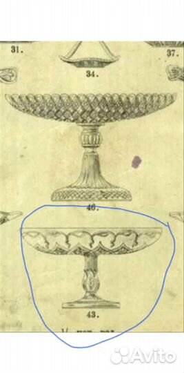 Ваза на ножке Мальцов