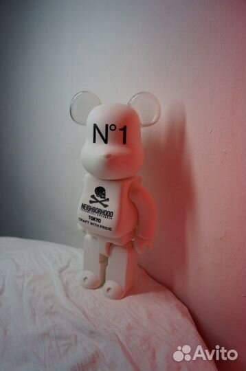 Neighborhood bearbrick kaws 27 см фигурка