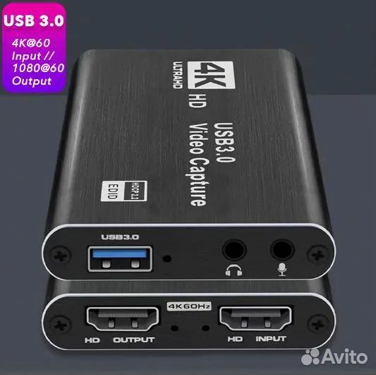 Карта видеозахвата 4K USB 3.0, совместимая с hdmi