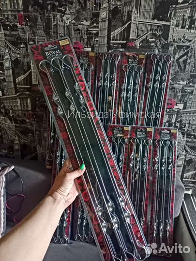 Набор шампуров 60 см, 6 шт royal kuchen