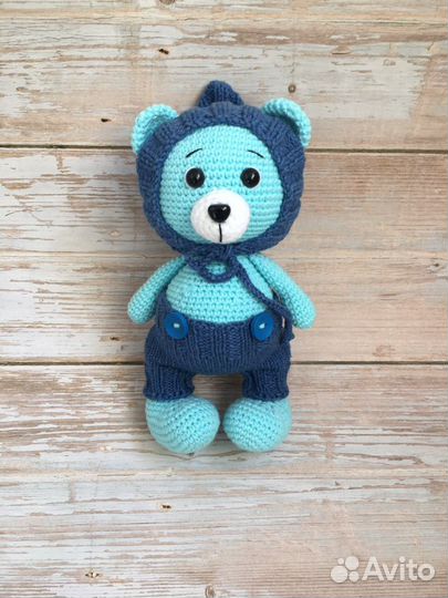 Мягкая игрушка Мишка в штанишках и шапочке