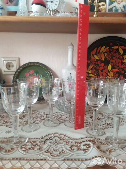 Хрустальные рюмки на ножке СССР