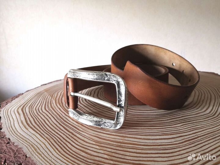 Ремень ручной работы. Кожа