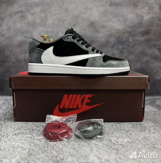 Кроссовки nike air jordan 1 low travis scott